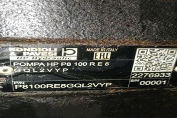Bondioli＆Pavesi齒輪泵P8100RE8GQL2VYP性能參數(shù)，應(yīng)用說明
